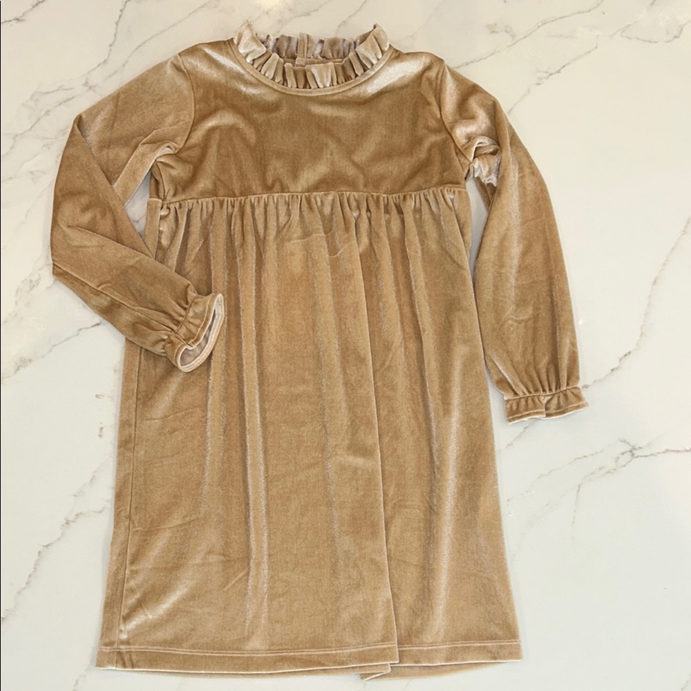 Velvet Gold Kids Dress